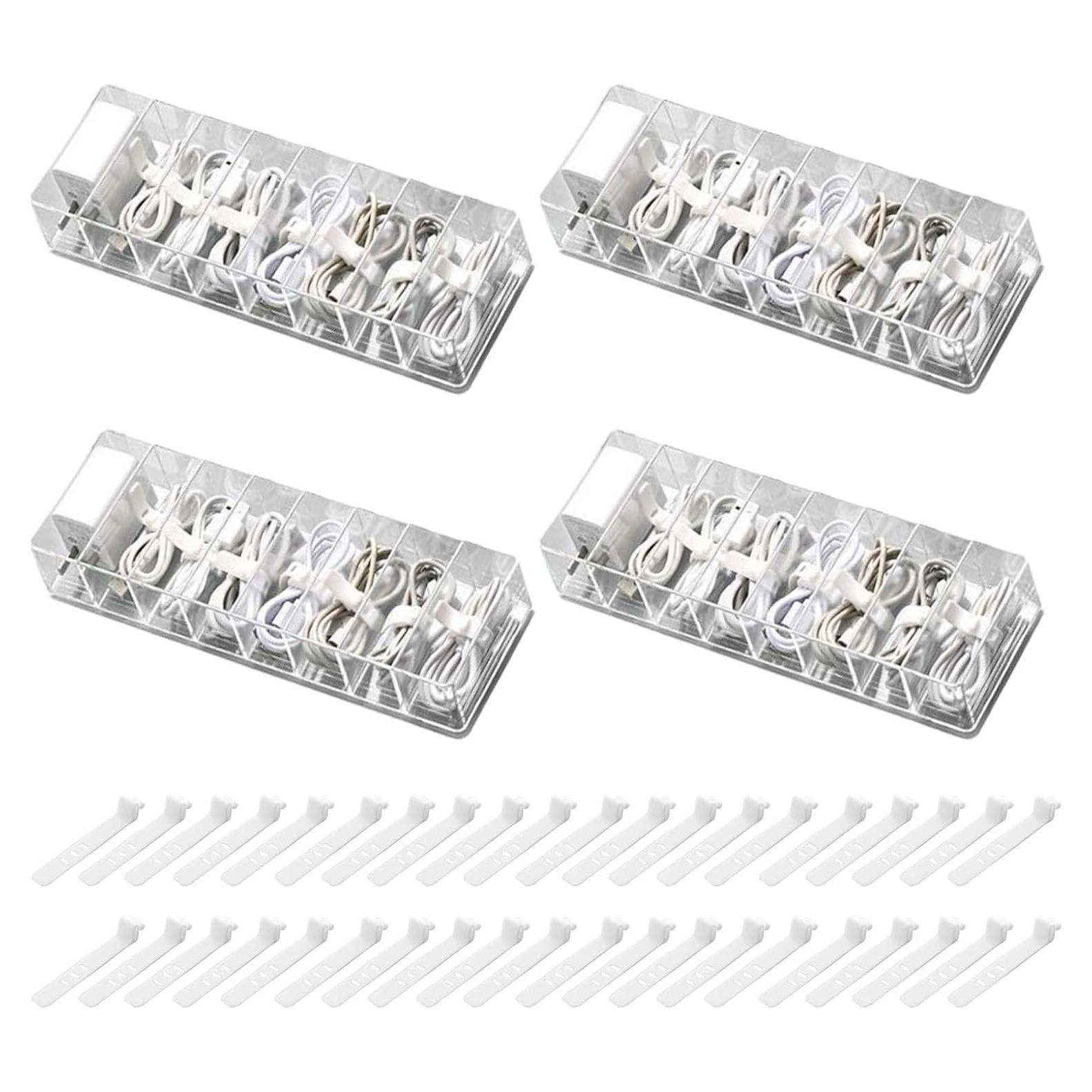 Caja organizadora de cables Hyuetrsa 4 piezas 26x10x6 cm