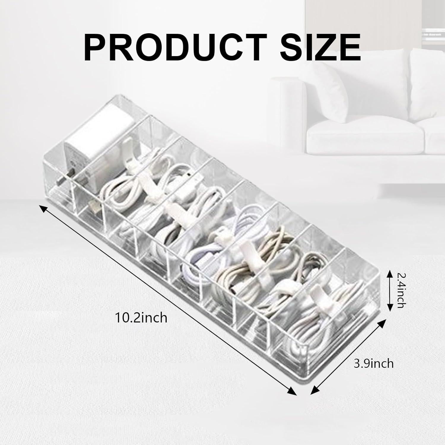 Caja organizadora de cables Hyuetrsa 4 piezas 26x10x6 cm