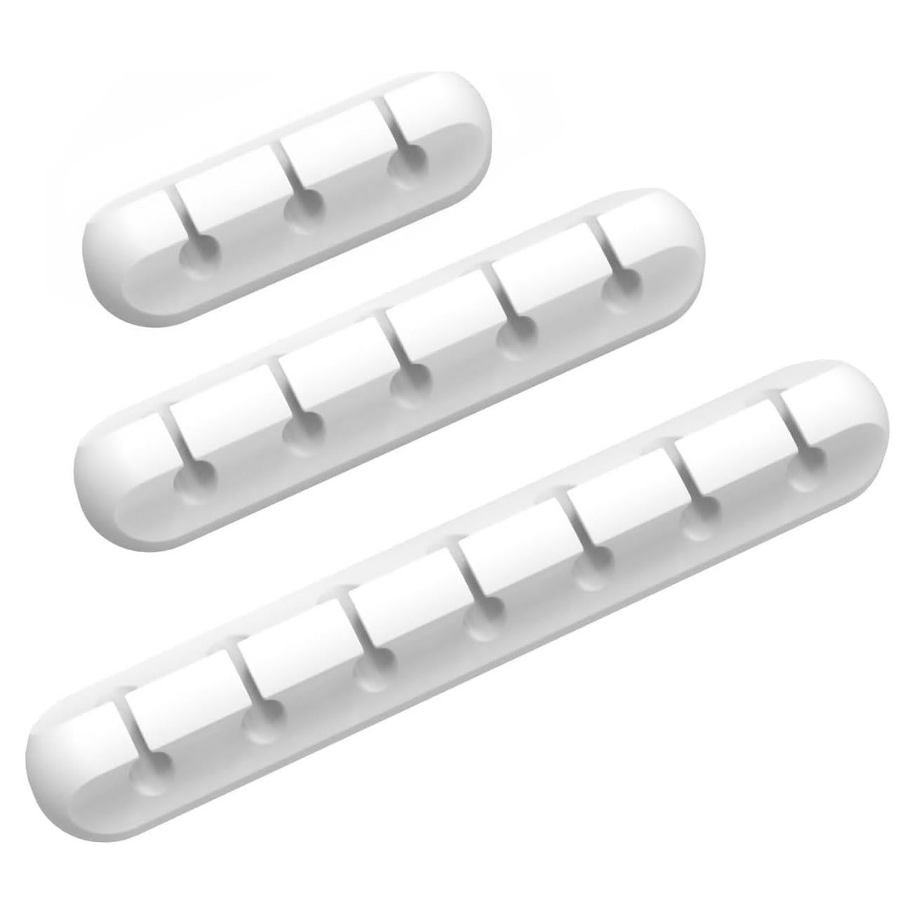 Organizador de Cables INCHOR Blanco 3 Paquetes Clips 6 mm