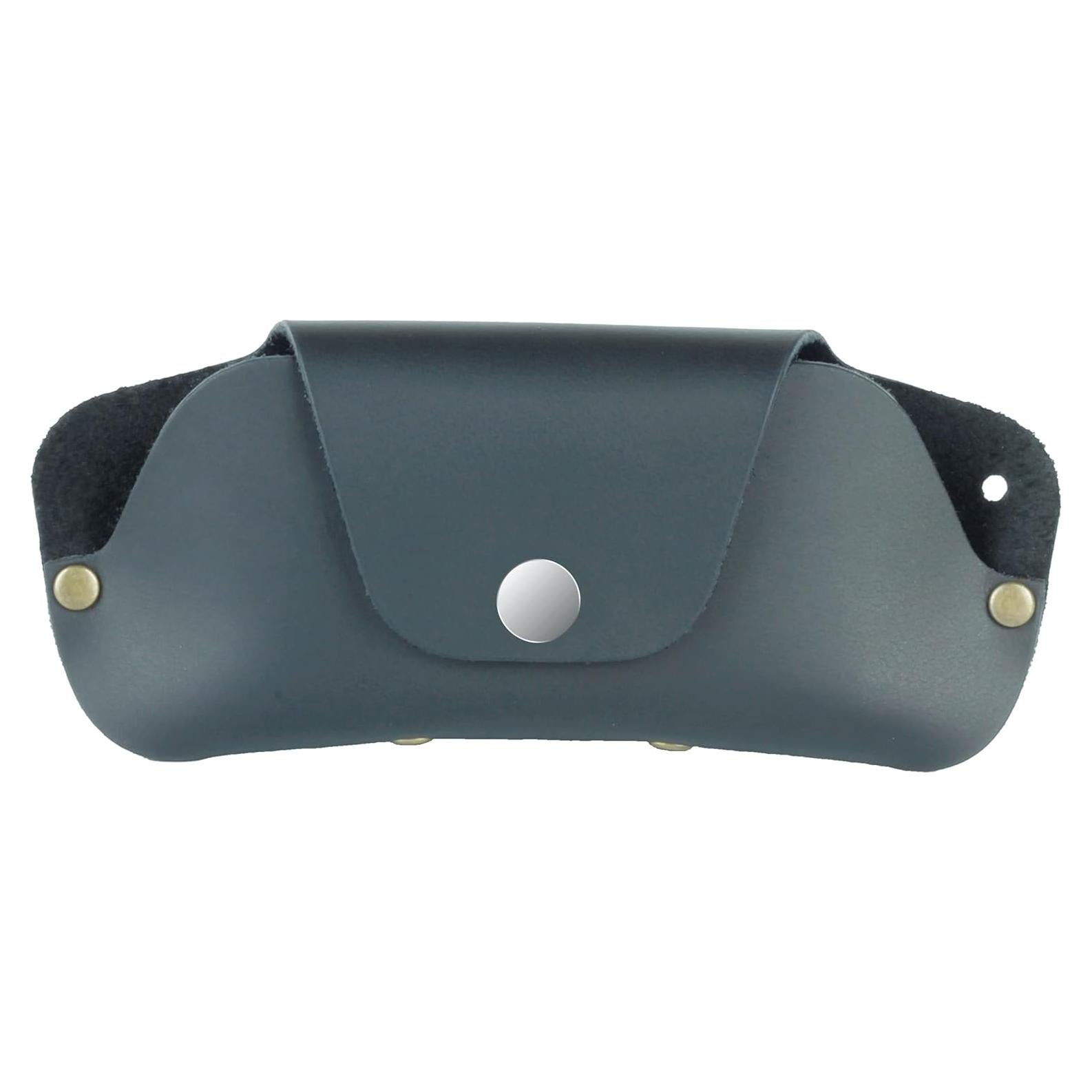 Estuche de Gafas de Cuero Genuino Toprank - Delgado y Ligero