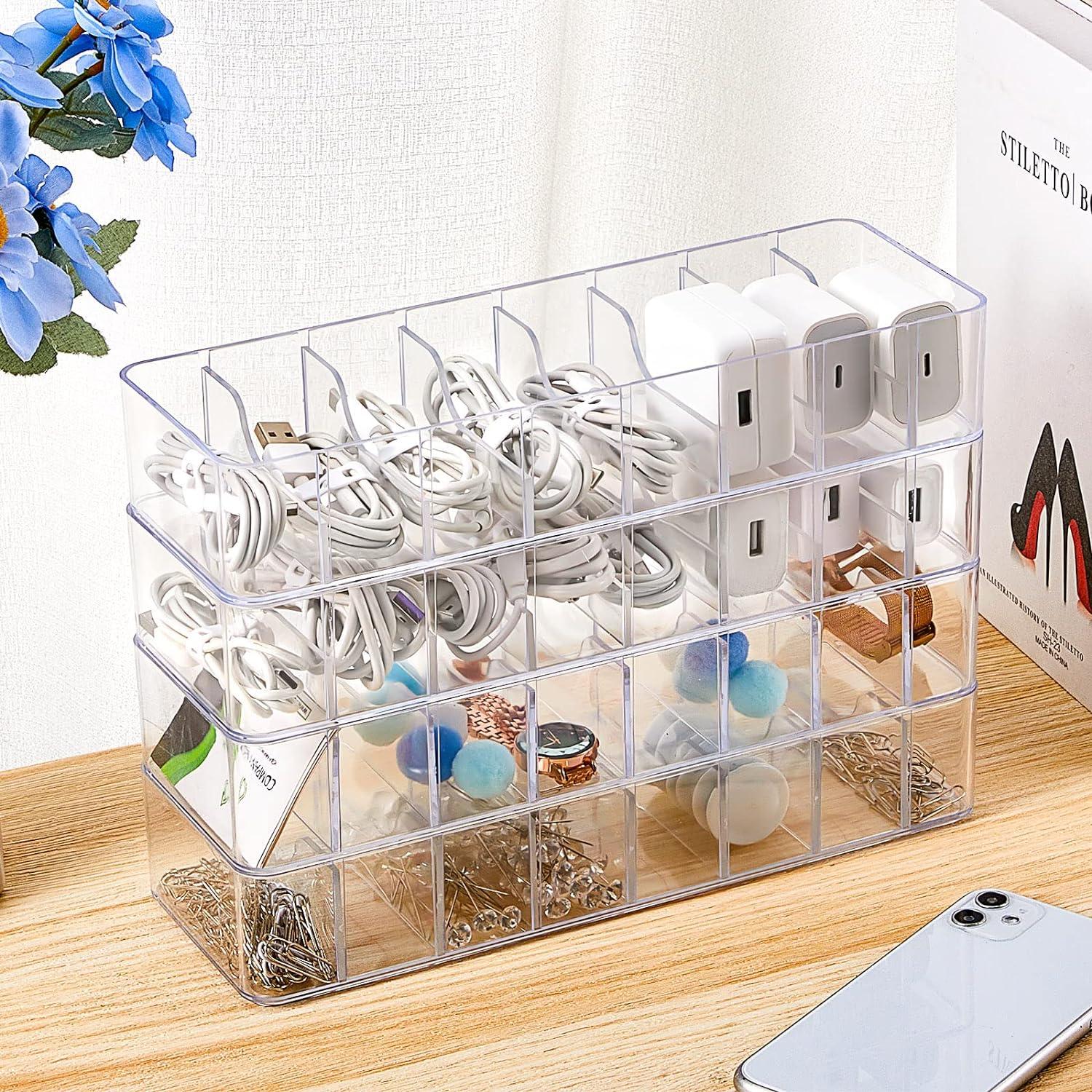 Caja Organizadora de Cables Tatuo 4 Pcs Transparente