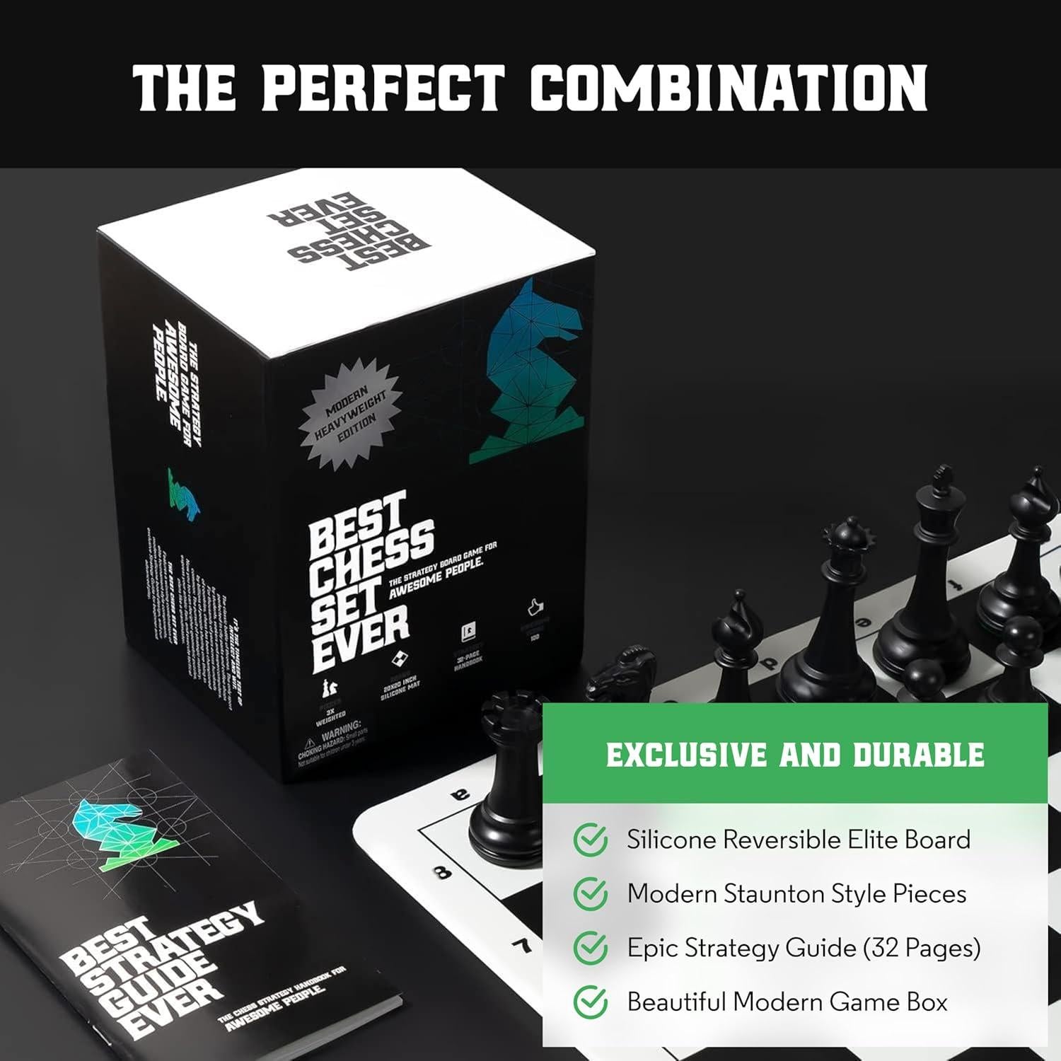 Juego de Ajedrez Profesional Chess Geeks 3X Piezas Pesadas