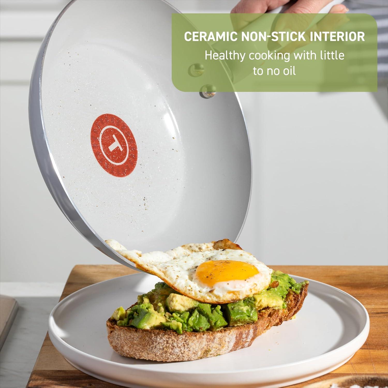 Juego de Utensilios de Cocina T-fal 12 Piezas Cerámica Gris