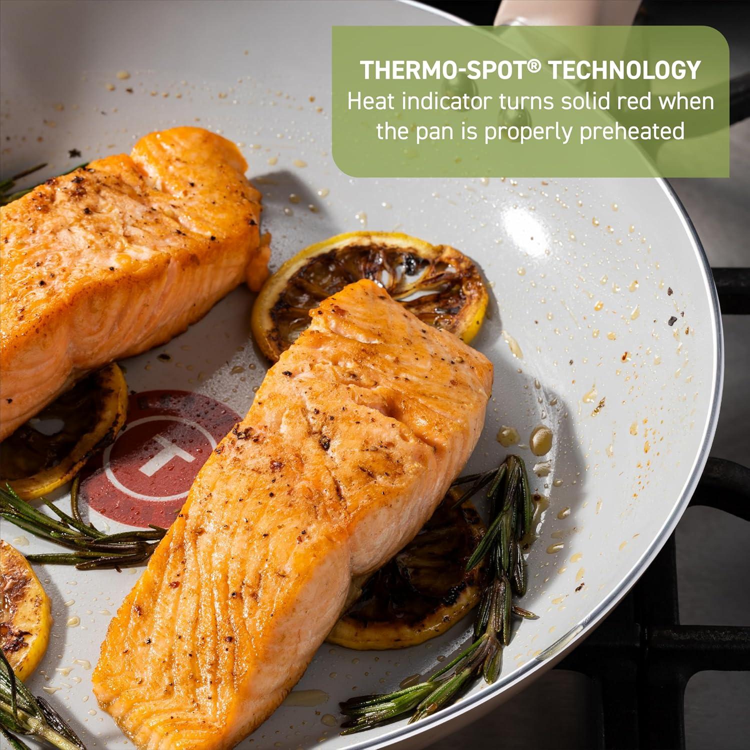 Juego de Utensilios de Cocina T-fal 12 Piezas Cerámica Gris