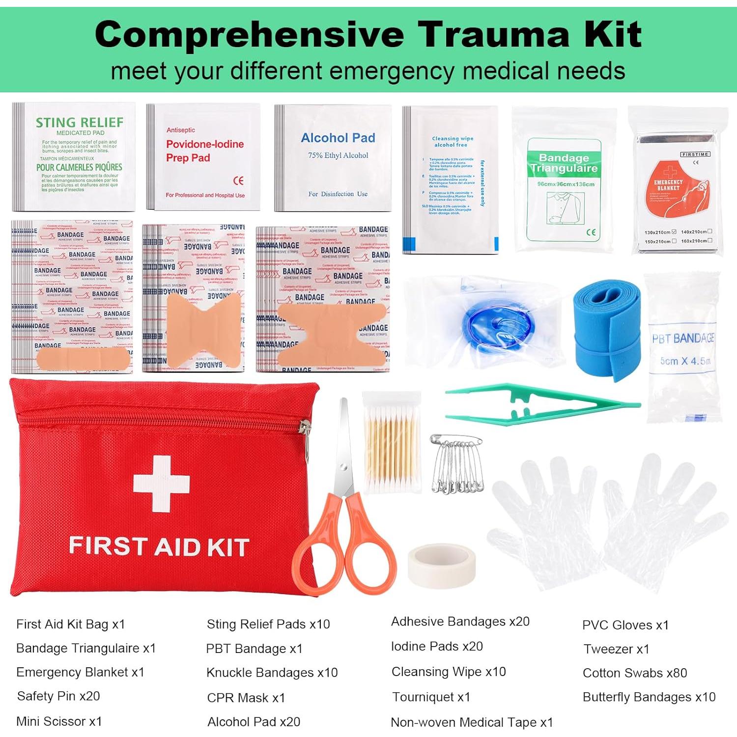 Kit de Supervivencia 256 en 1 Angieast para Emergencias