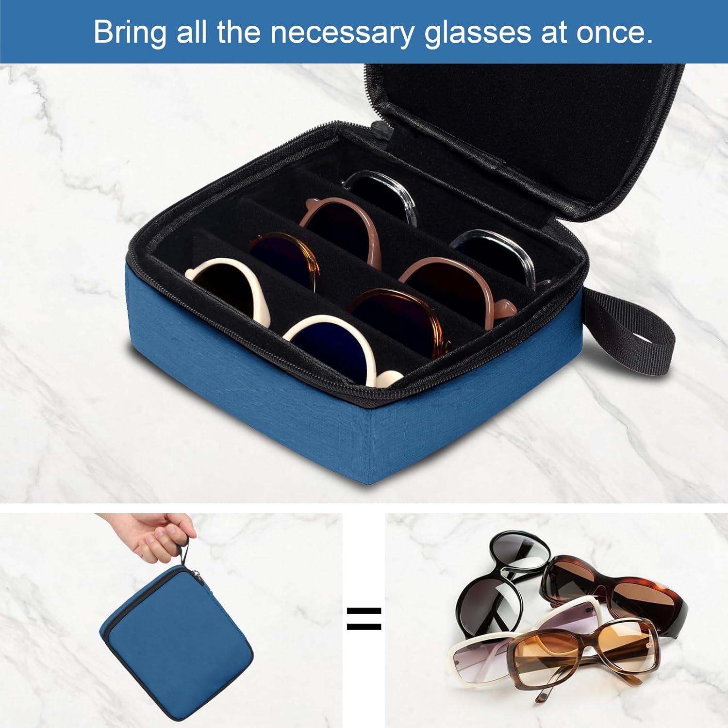 Estuche Organizador de Gafas de Sol Bukere, 4 Ranuras Ajustables