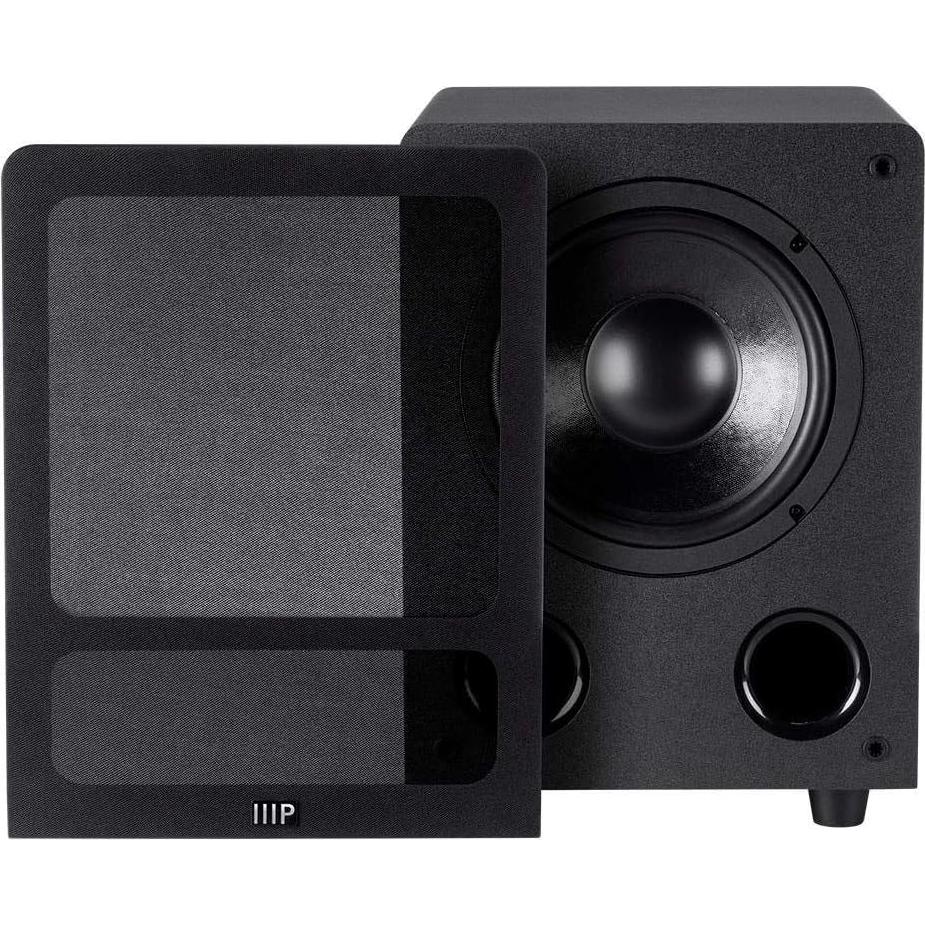 Subwoofer Monoprice 8" 200W Controlador Dinámico Negro