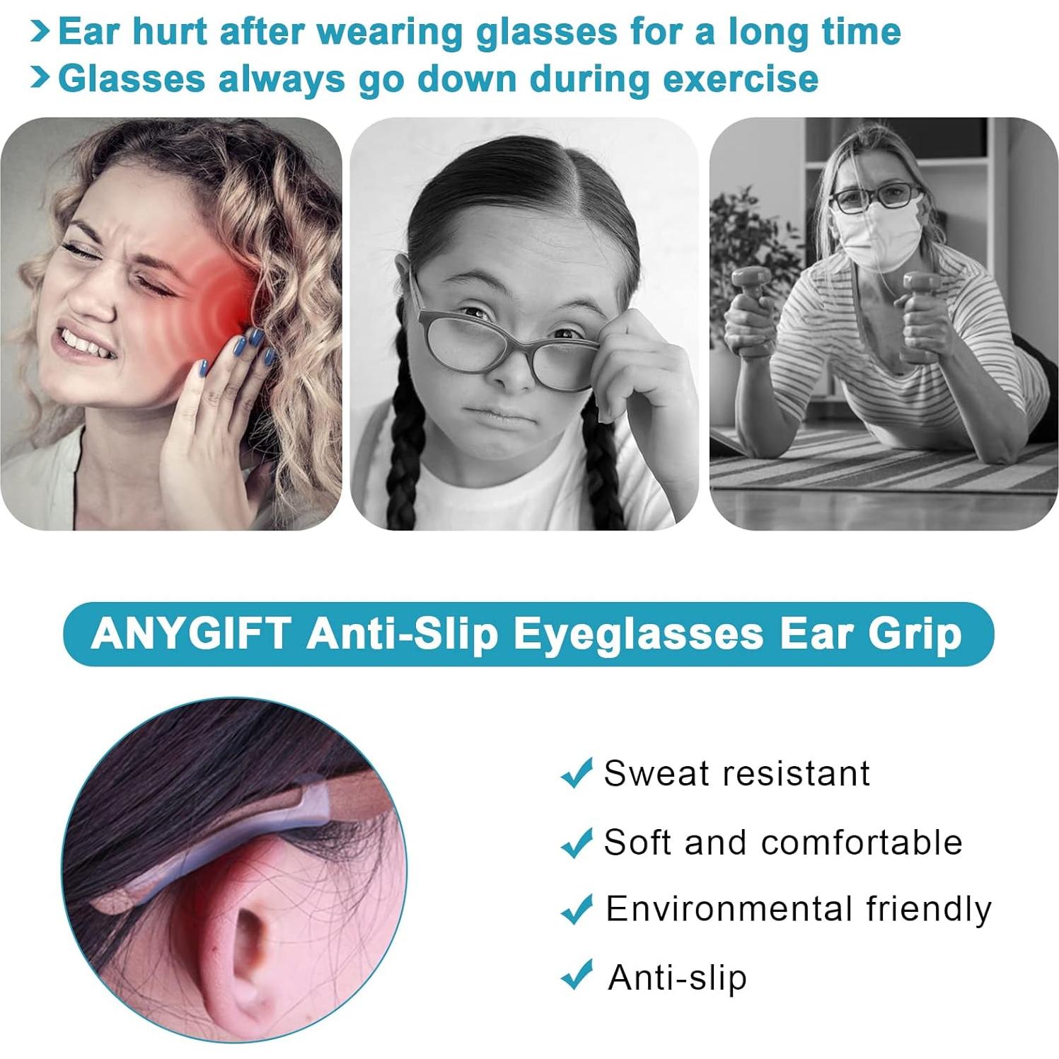 10 Pares Sujetadores Gafas Silicona Antideslizante ANYGIFT
