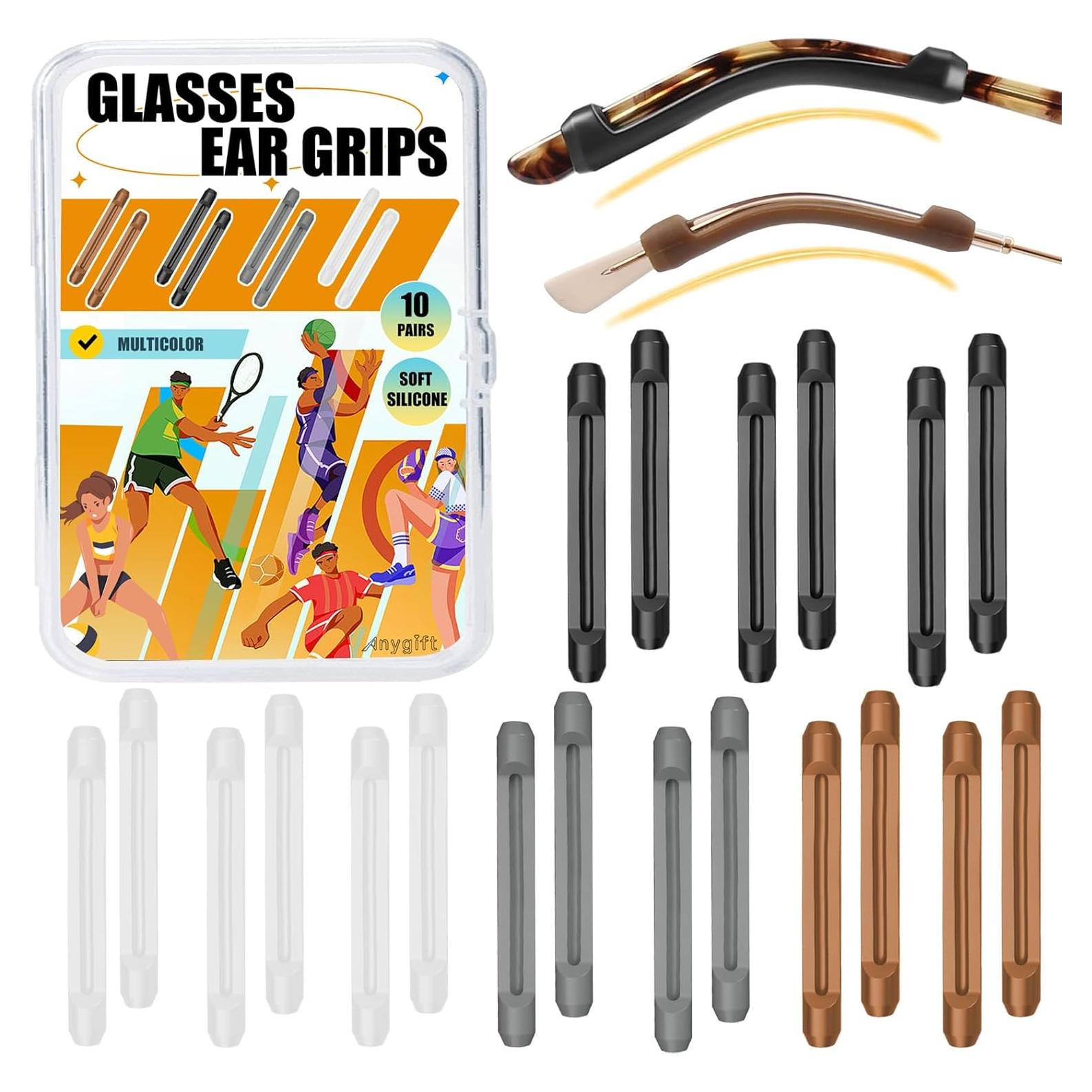 10 Pares Sujetadores Gafas ANYGIFT Silicona Antideslizante