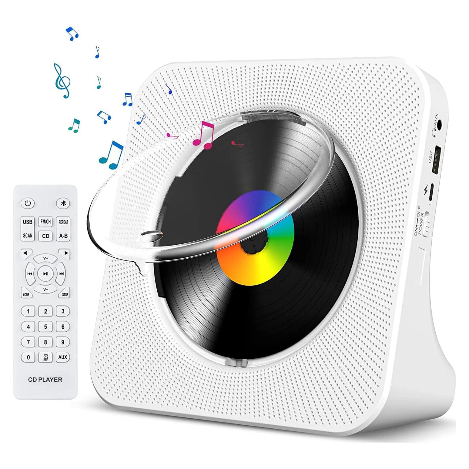 Reproductor de CD Gueray G906 Blanco Bluetooth HiFi USB