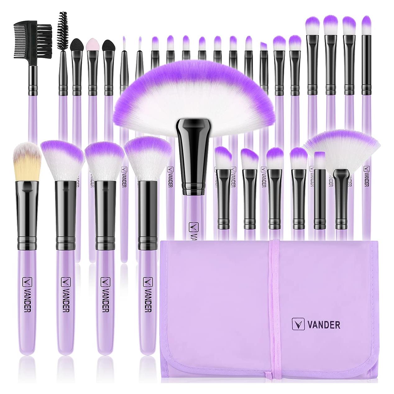 Set de Pinceles de Maquillaje Profesional VANDER 32 Piezas