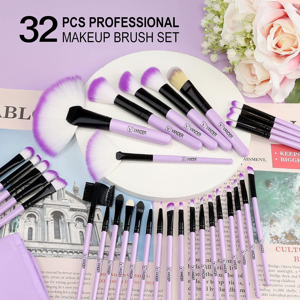 Set de Pinceles de Maquillaje Profesional VANDER 32 Piezas