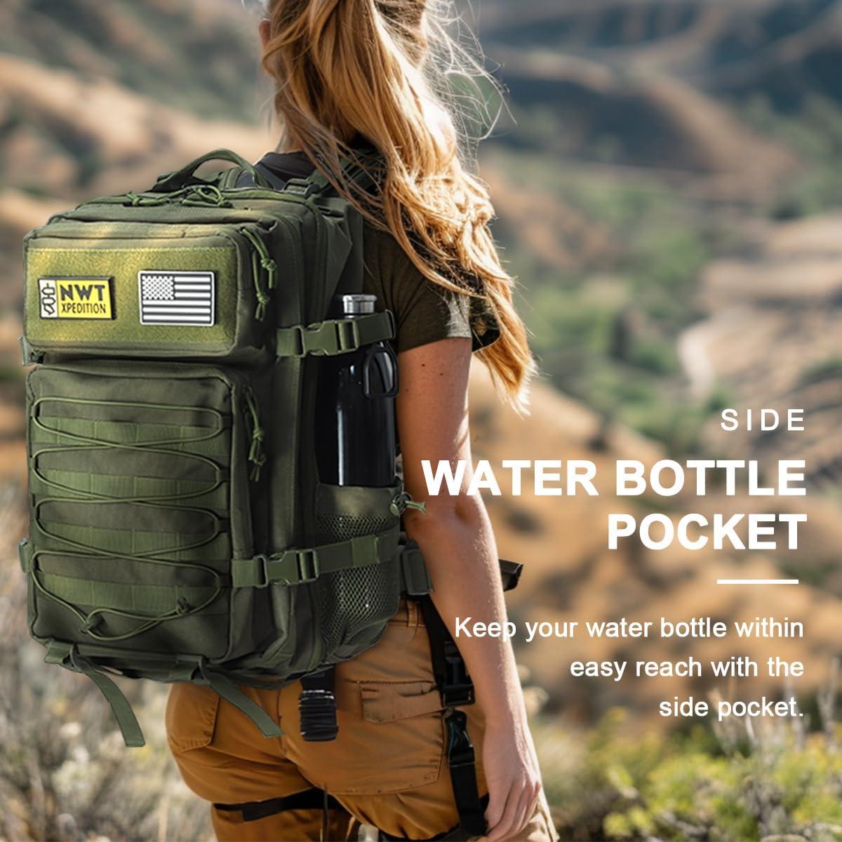 Mochila Táctica Militar Molle 40L Resistente para Camping