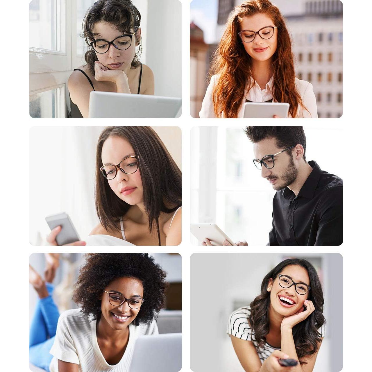 Gafas bloqueadoras de luz azul MEETSUN para mujeres - Marco negro