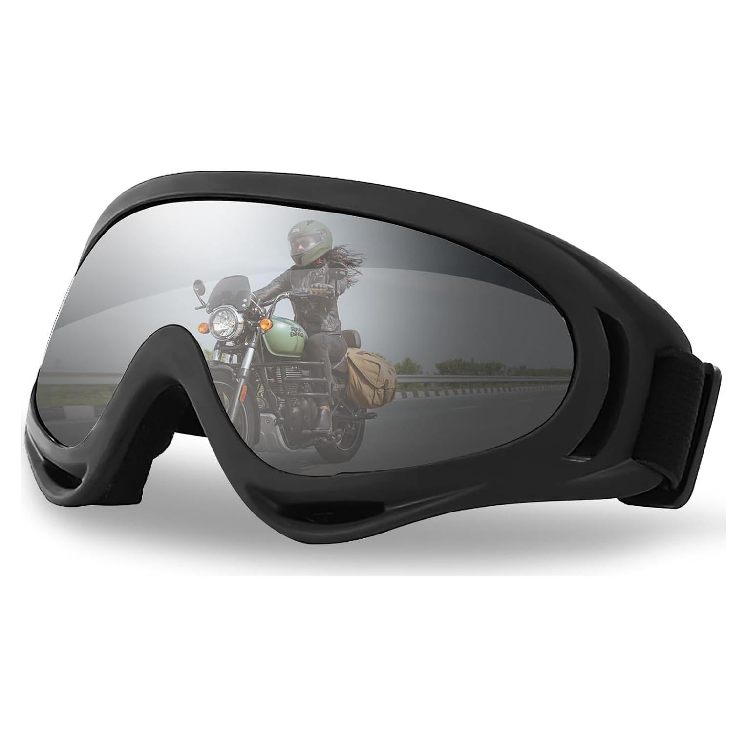 Gafas de Motocross SooGree con Lentes Grises y Banda Ajustable