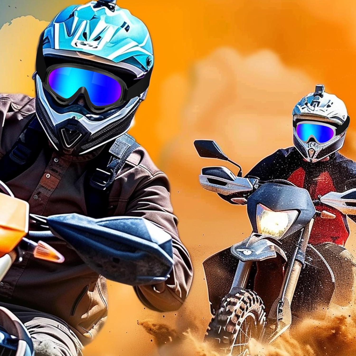 Gafas de Motocross SooGree con Lentes Grises y Banda Ajustable