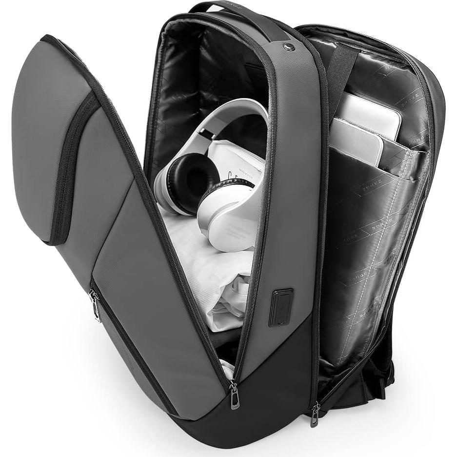 Mochila BANGE Inteligente Impermeable 15.6" USB Gris