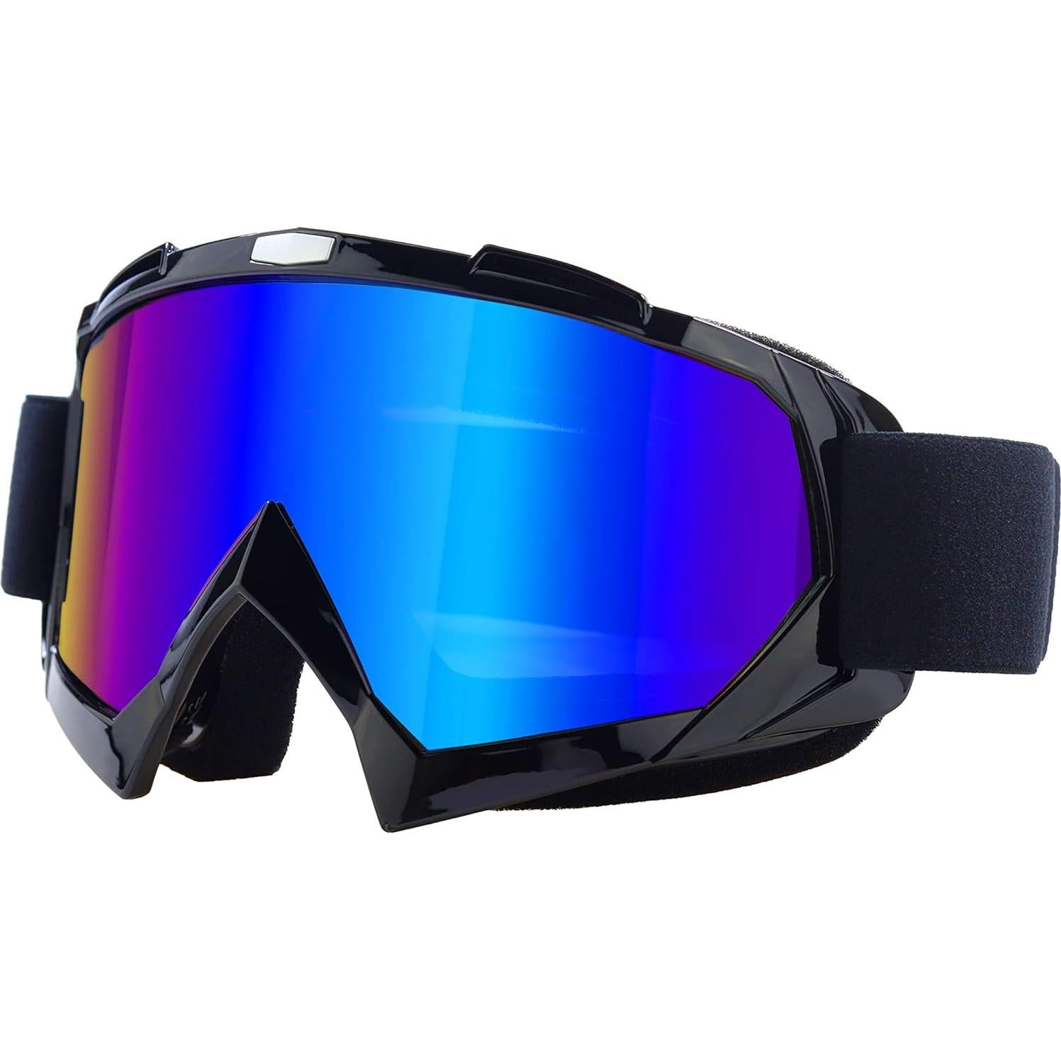 Gafas de Motocross First Choose UV400 Anti-Rasguños Negro