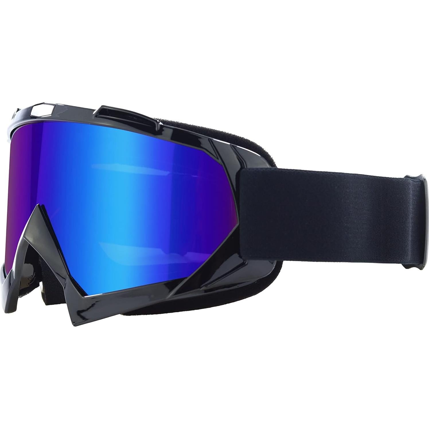 Gafas de Motocross First Choose UV400 Anti-Rasguños Negro