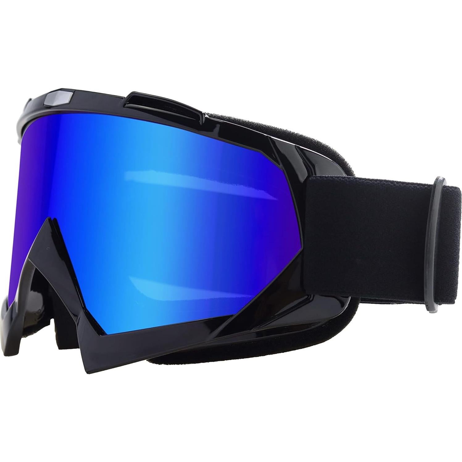 Gafas de Motocross First Choose UV400 Anti-Rasguños Negro