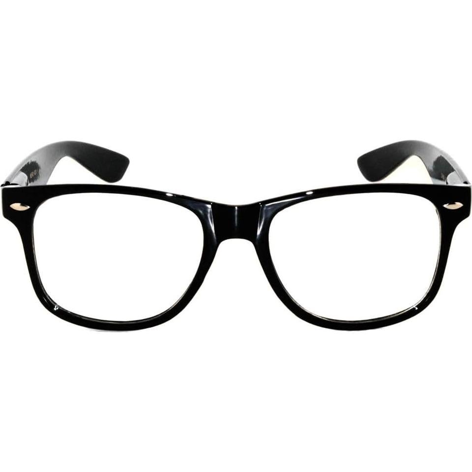 Retro 80's Vintage Sunglasses Colorful Frame Womens and Mens Glasses with Smoke, Mirror, Clear Lenses