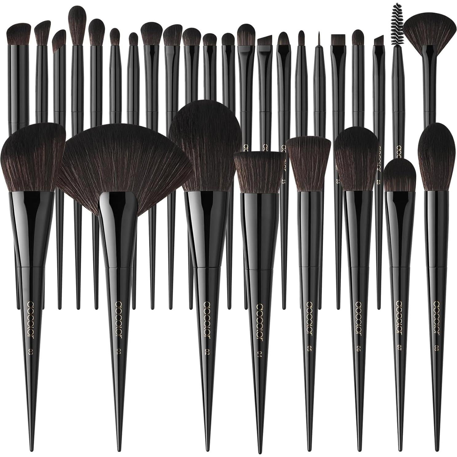 Juego de Brochas Docolor Obsidiana 30 Pcs Profesional