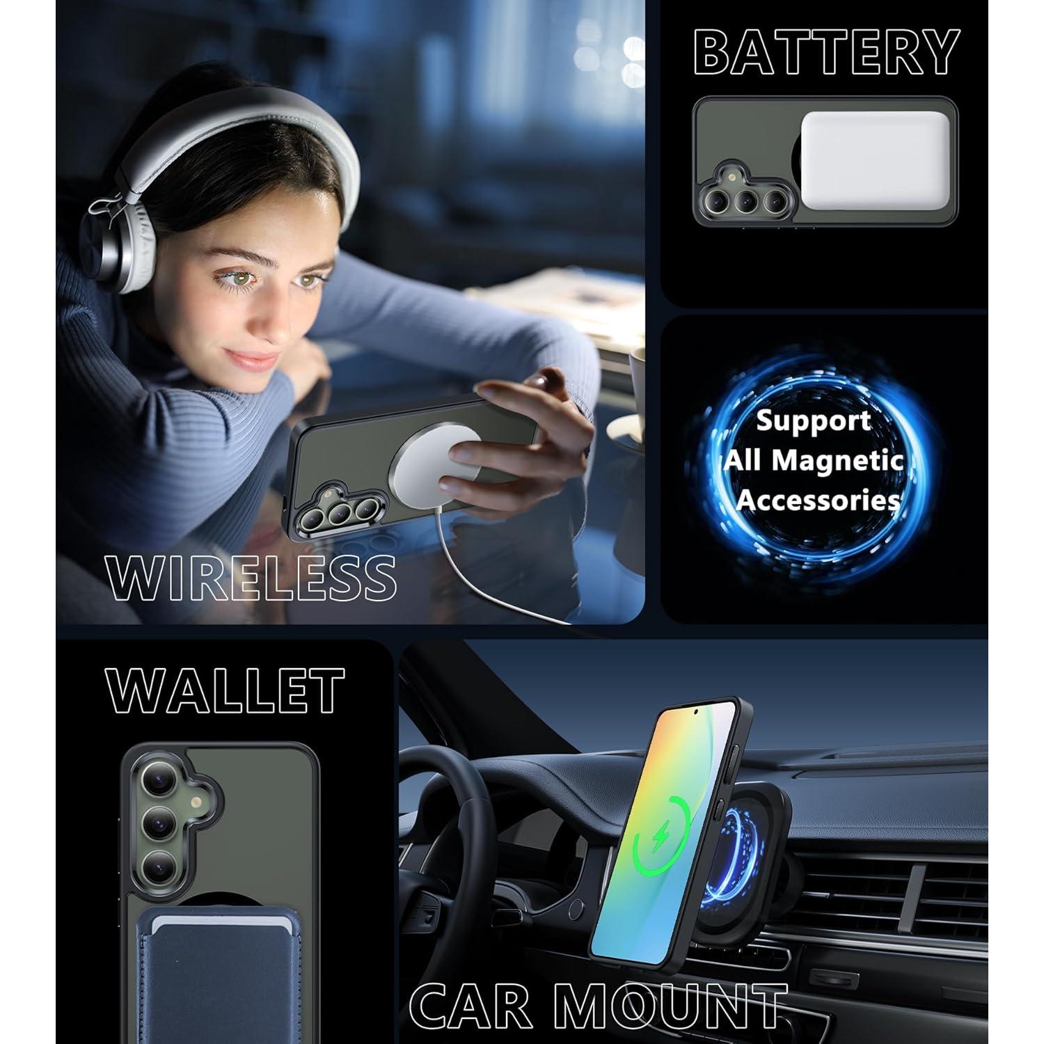 Funda FNTCASE para Samsung Galaxy S24 - Protección Militar