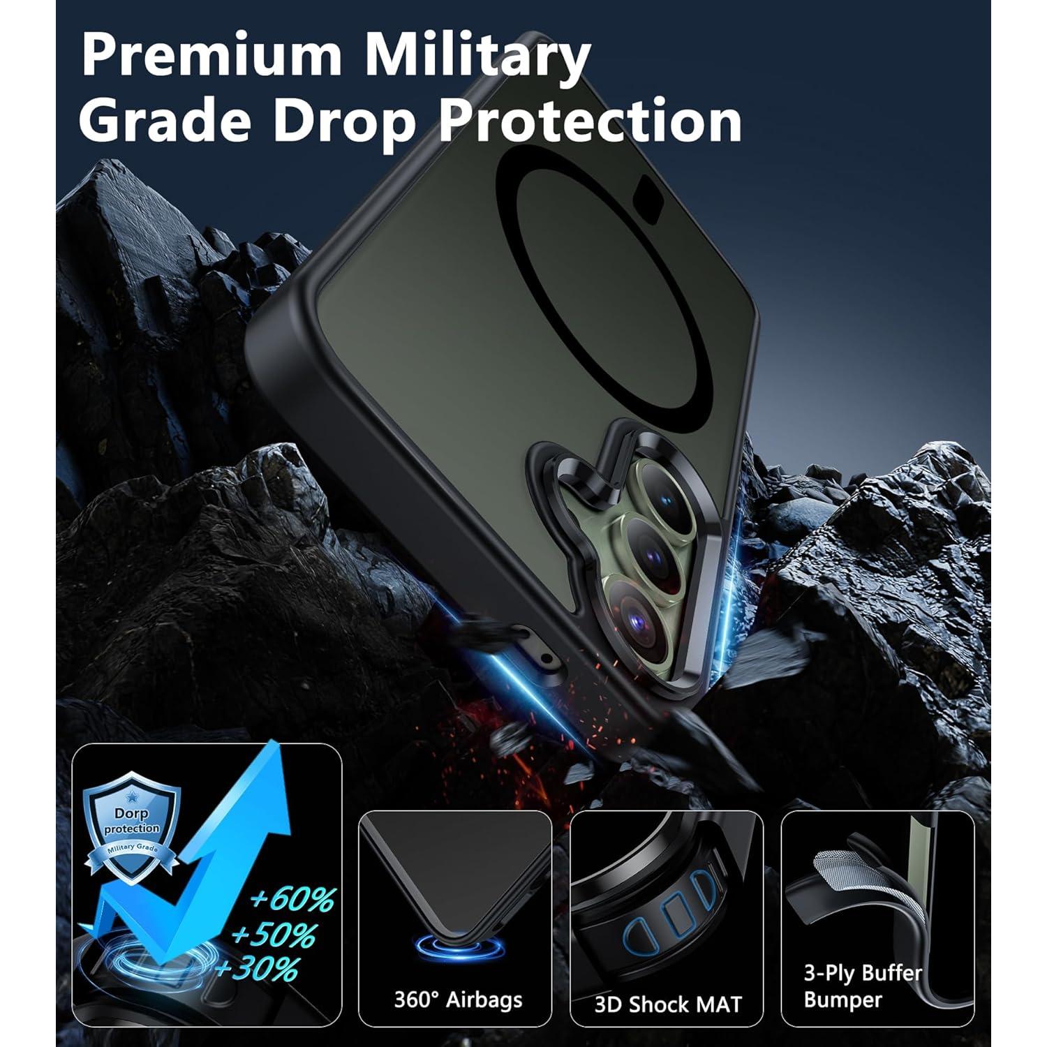 Funda FNTCASE para Samsung Galaxy S24 - Protección Militar