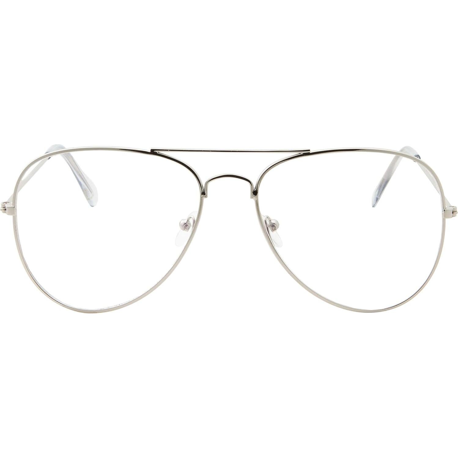 Gafas de computadora antirreflejo UV400 GrinderPUNCH - 2 unidades plateadas