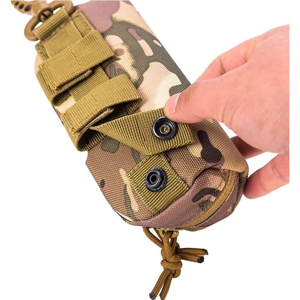 Estuche de Gafas Táctico MOLLE Negro 17x8x5 cm Resistente