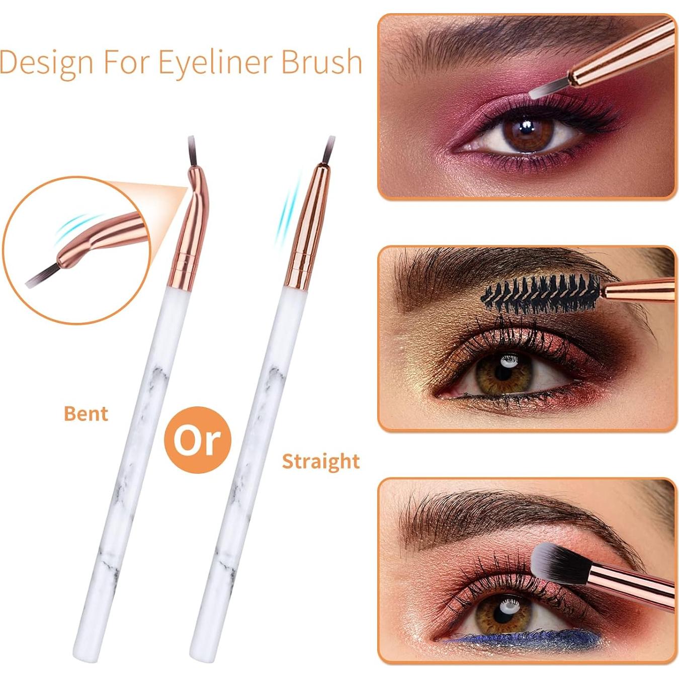 Conjunto de Brochas de Maquillaje para Ojos DUAIU 16Pcs Sintéticas