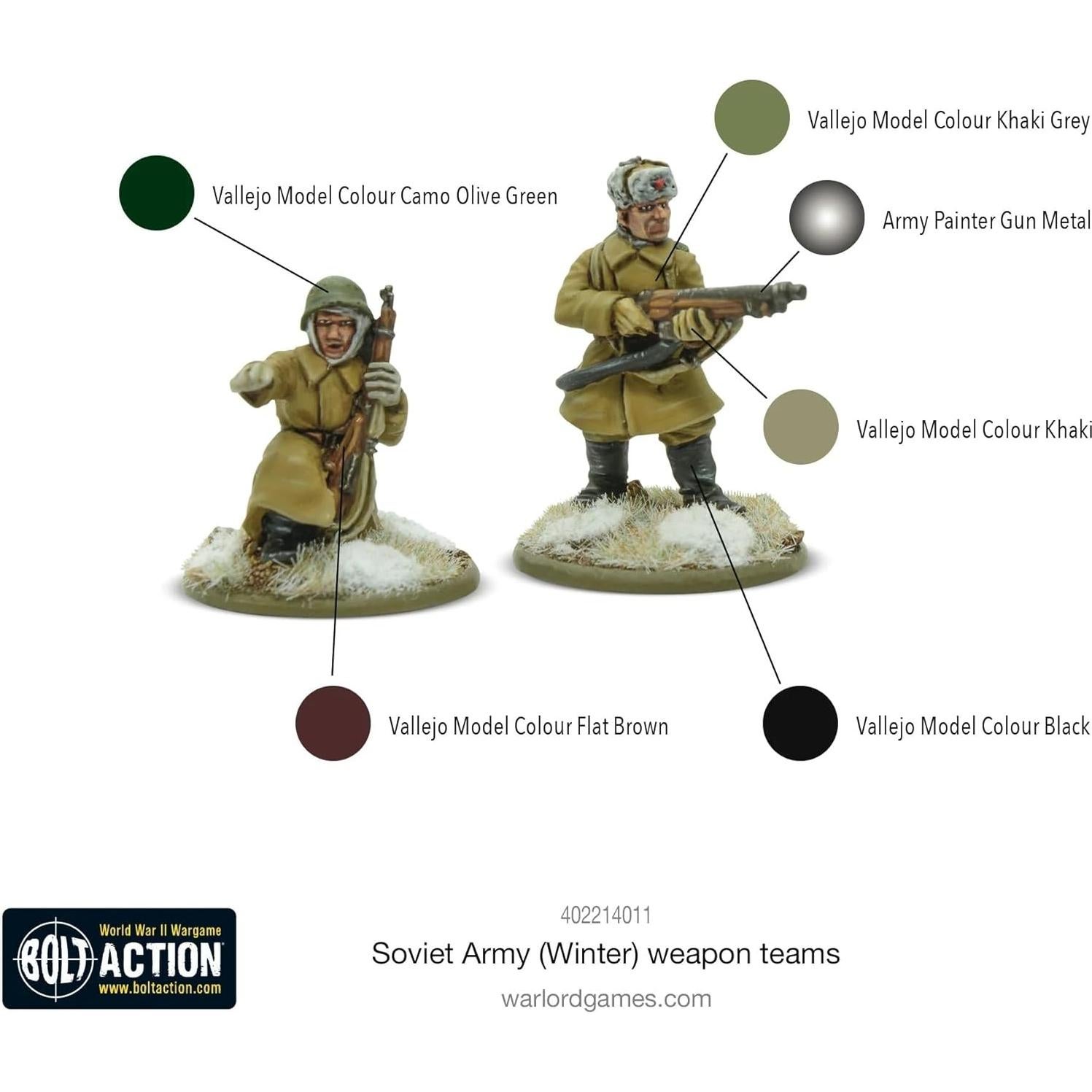 Ejército Soviético Warlord Games Bolt Action 1:56 Figuras