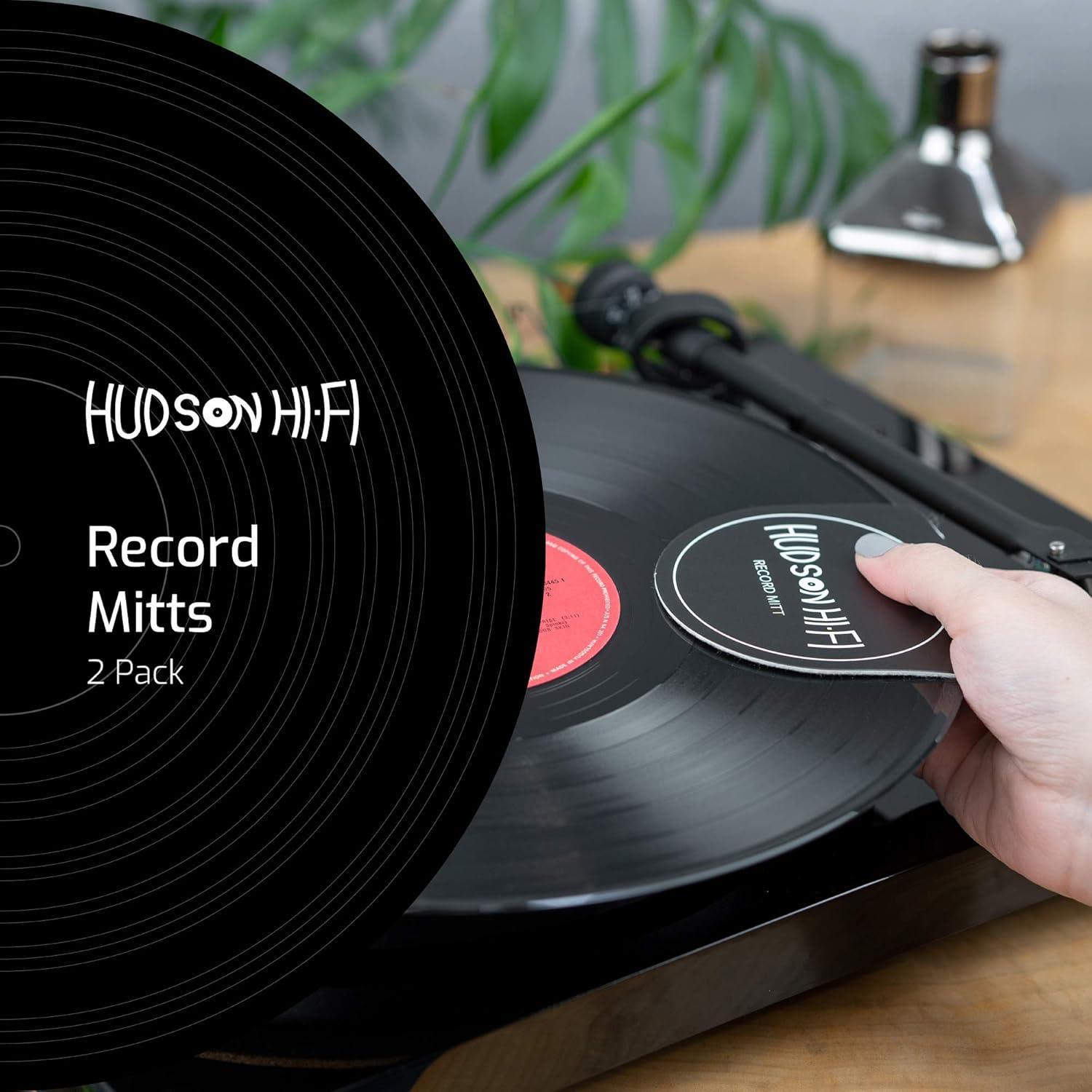 Mitones Antiestáticos Hudson Hi-Fi para Discos de Vinilo