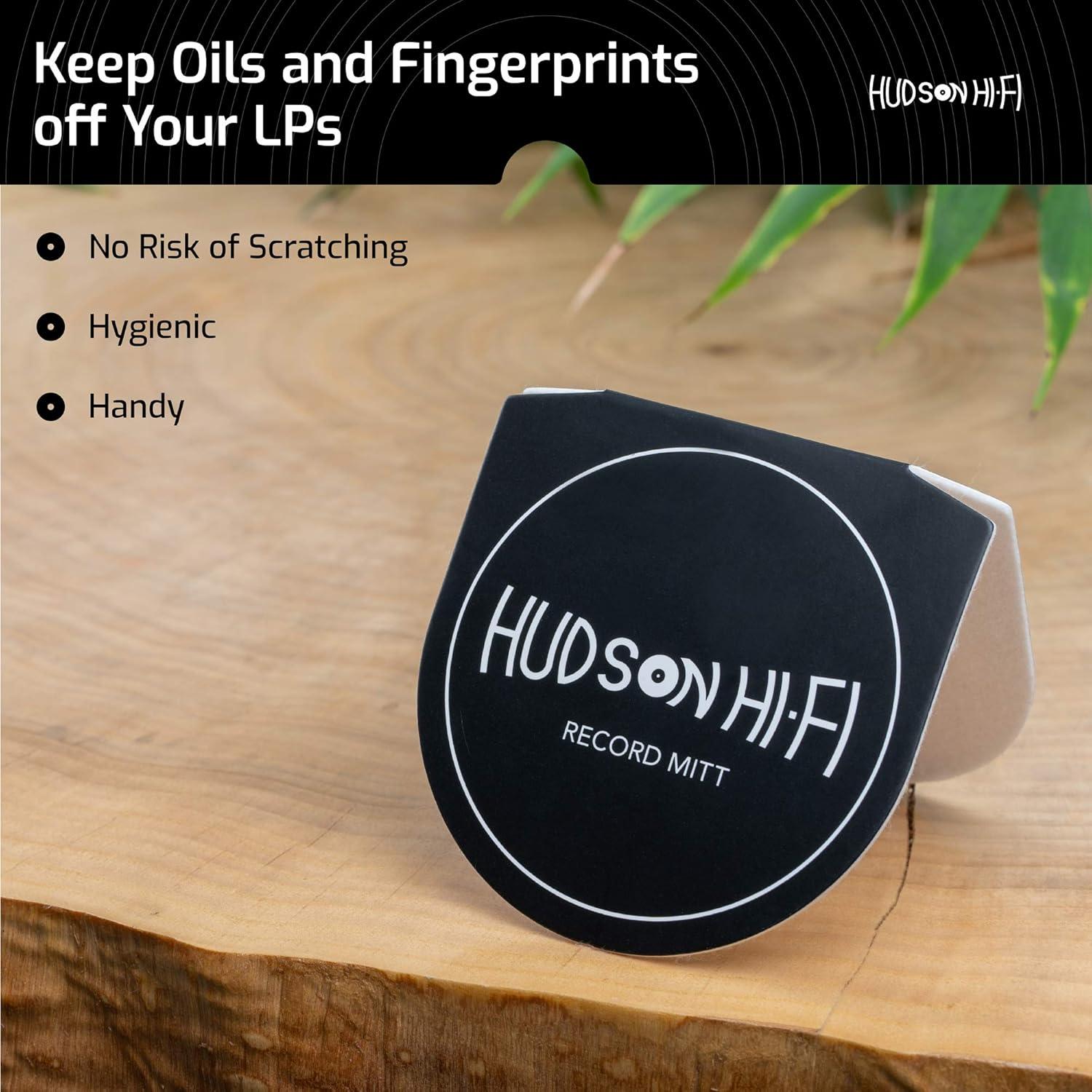 Mitones Antiestáticos Hudson Hi-Fi para Discos de Vinilo