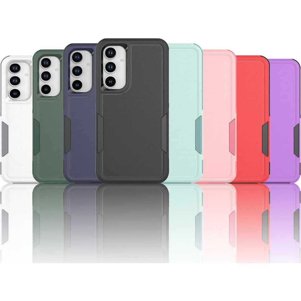 Funda Samsung Galaxy A35 5G Doble Capa Antideslizante Roja