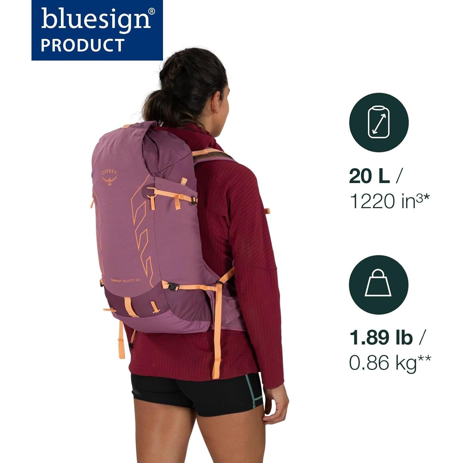 Mochila Osprey Tempest Velocity 20L Mujer Gris/Tan