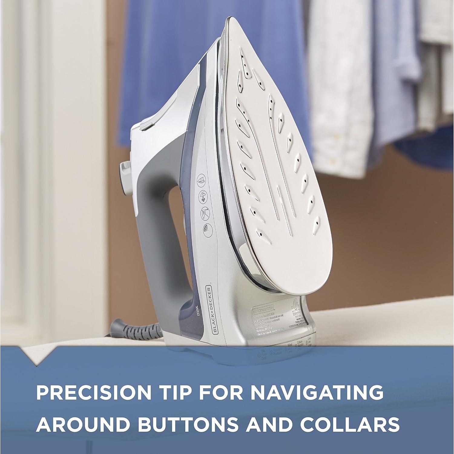 Plancha de Vapor BLACK+DECKER Allure 30% Más Vapor Acero Inox