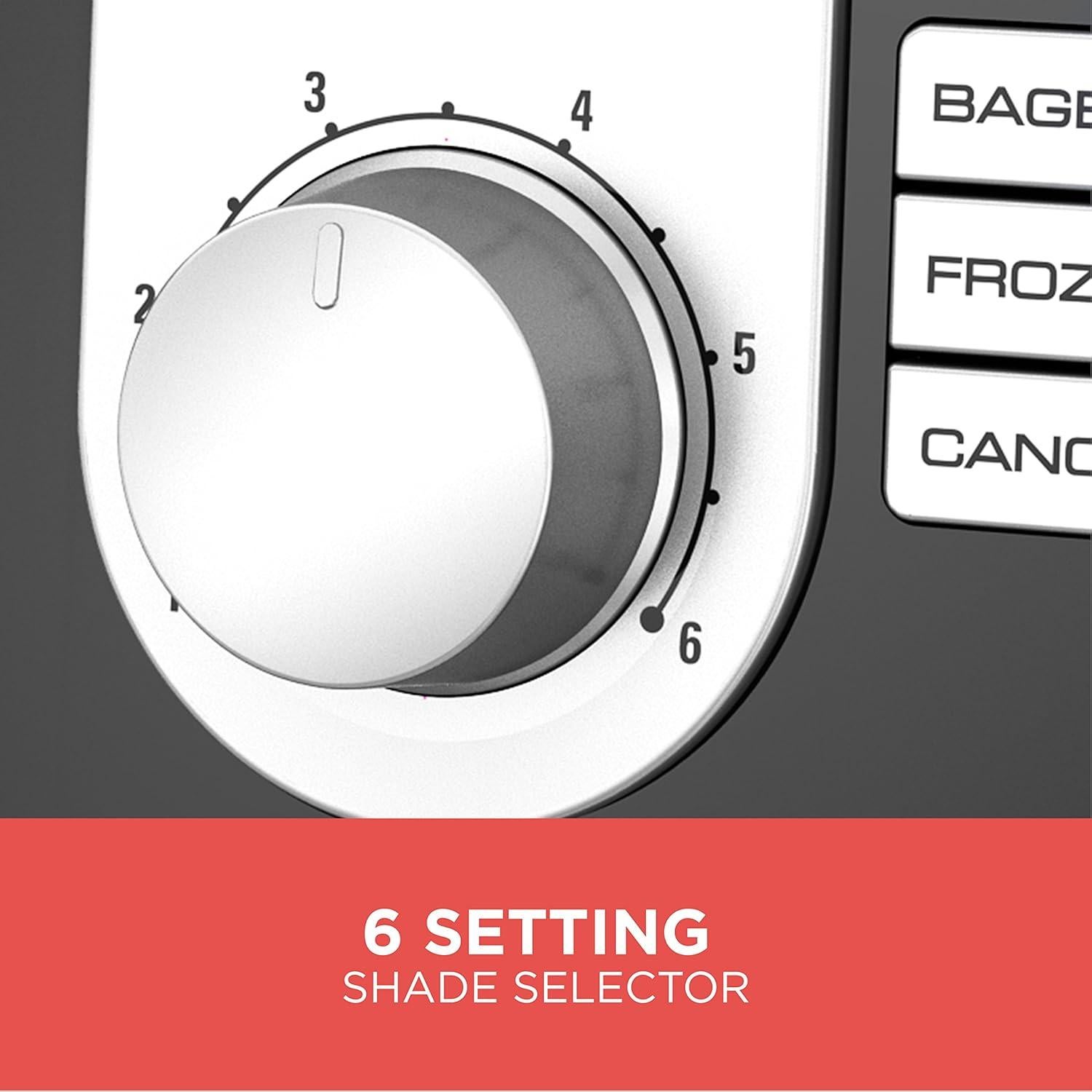 Tostadora 2 Rebanadas BLACK+DECKER T2569B 850W Ranuras Anchas