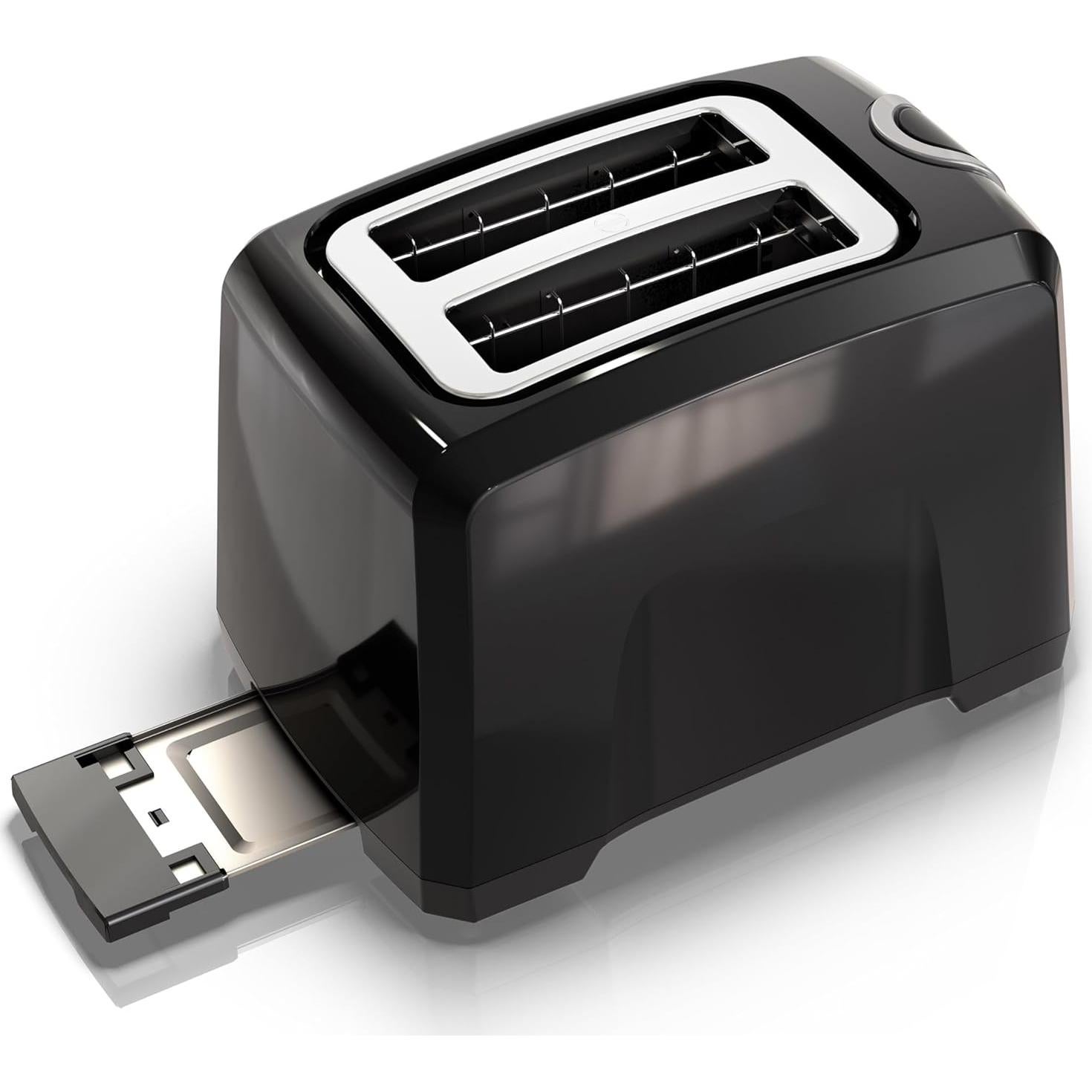 Tostadora 2 Rebanadas BLACK+DECKER T2569B 850W Ranuras Anchas