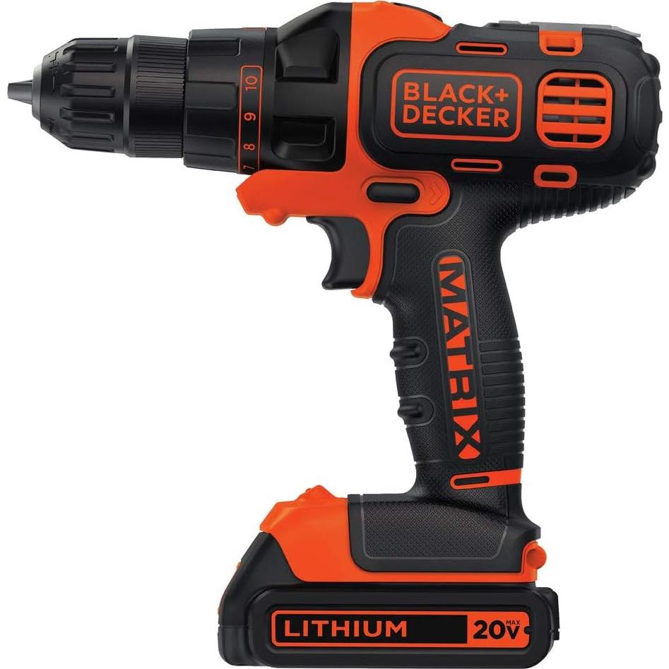 Taladro Destornillador Inalámbrico BLACK+DECKER 20V MAX