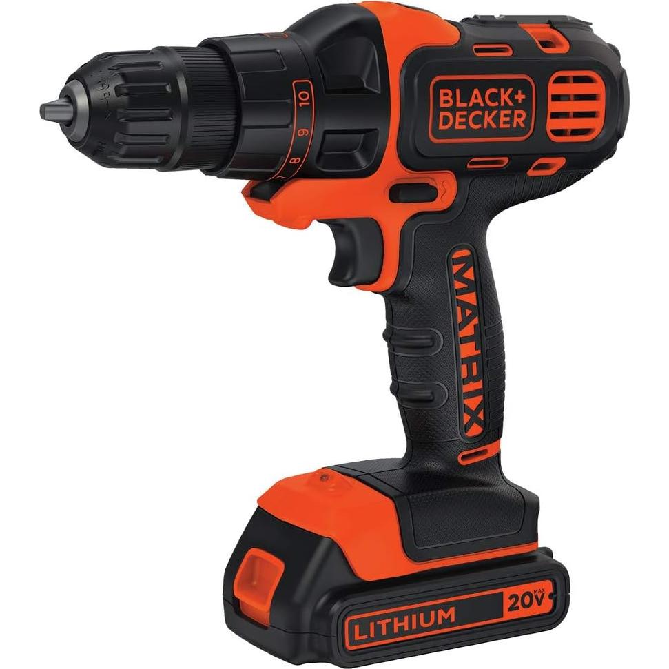 Taladro Destornillador Inalámbrico BLACK+DECKER 20V MAX