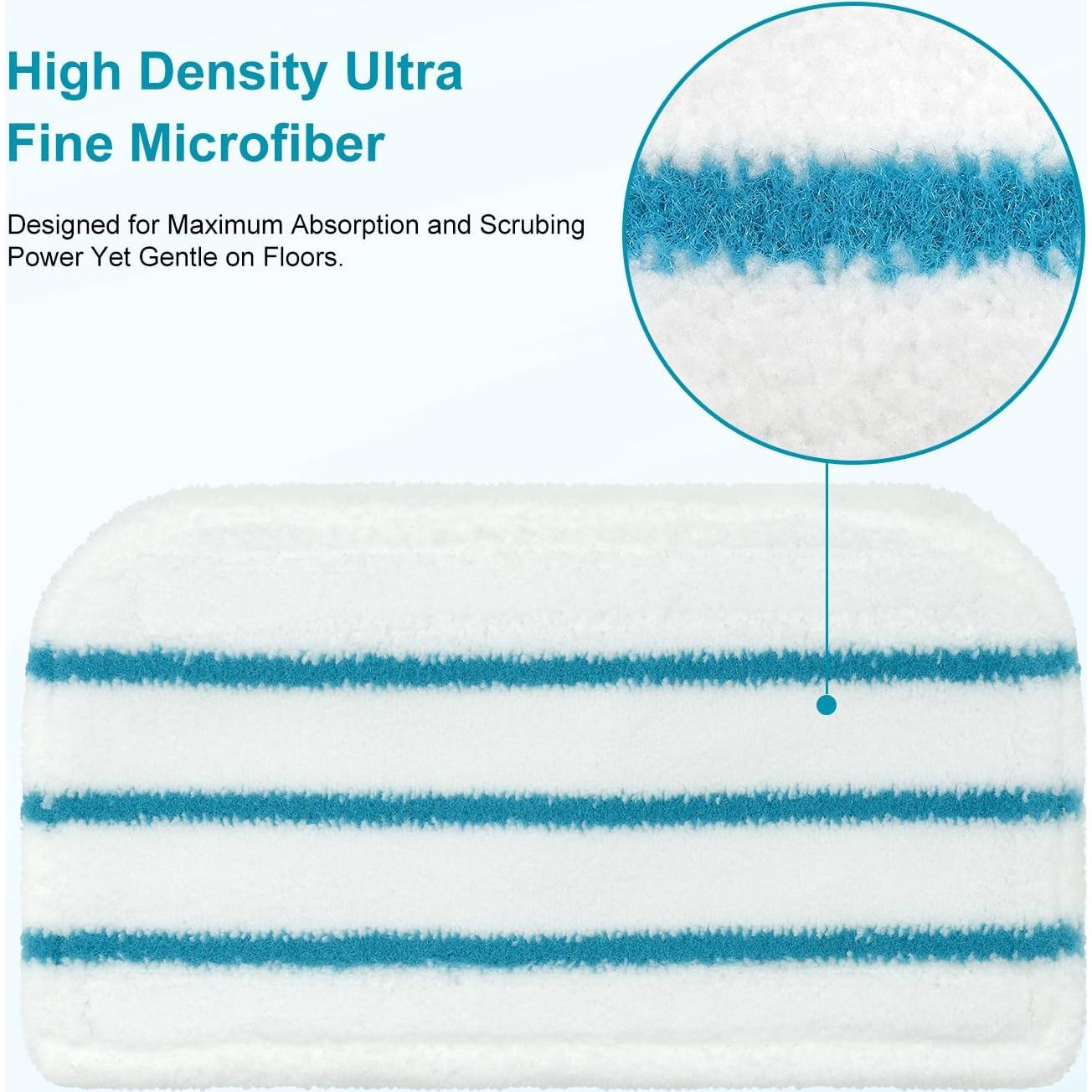 Almohadillas de Mopa a Vapor GFRED para Black+Decker 4 Pzas