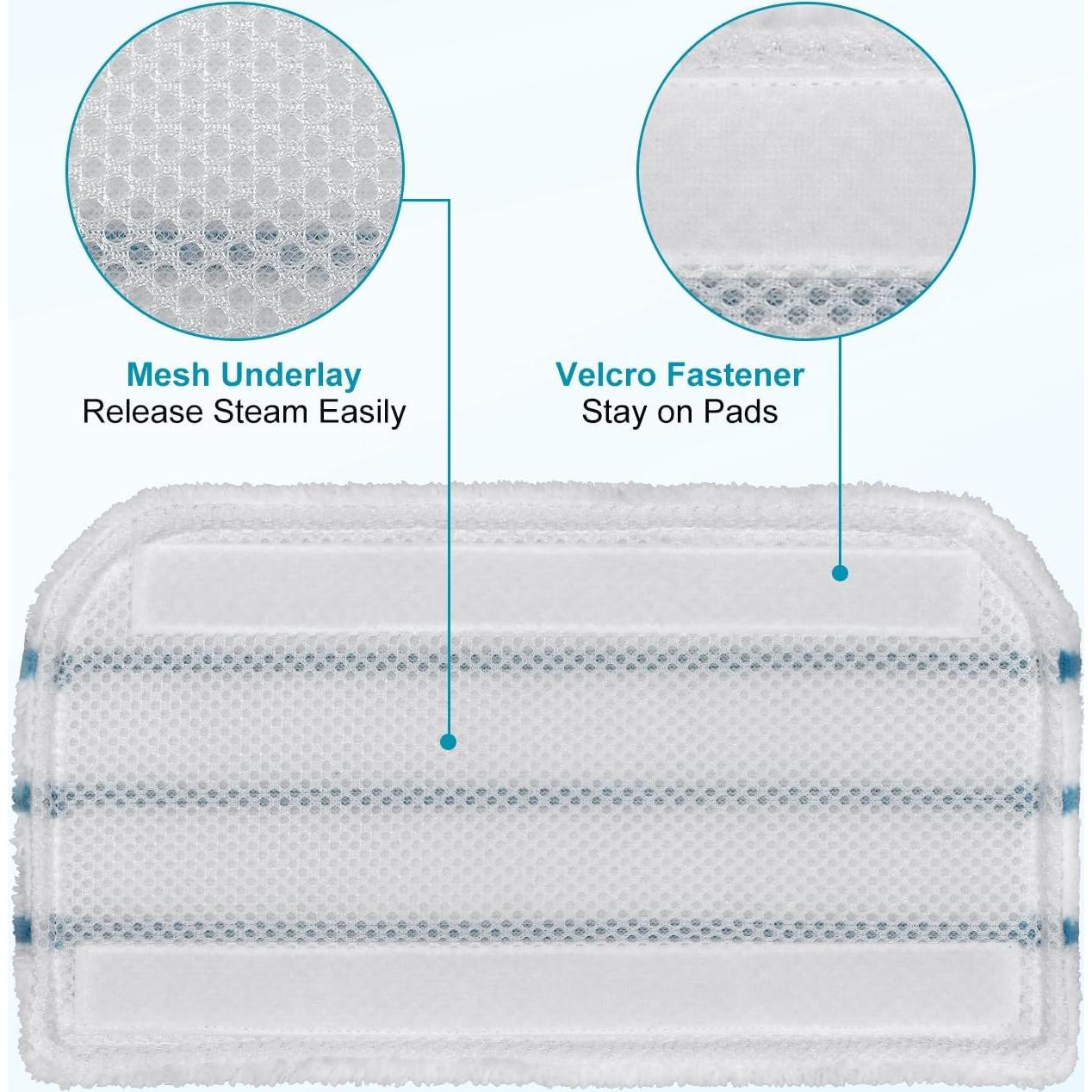 Almohadillas de Mopa a Vapor GFRED para Black+Decker 4 Pzas