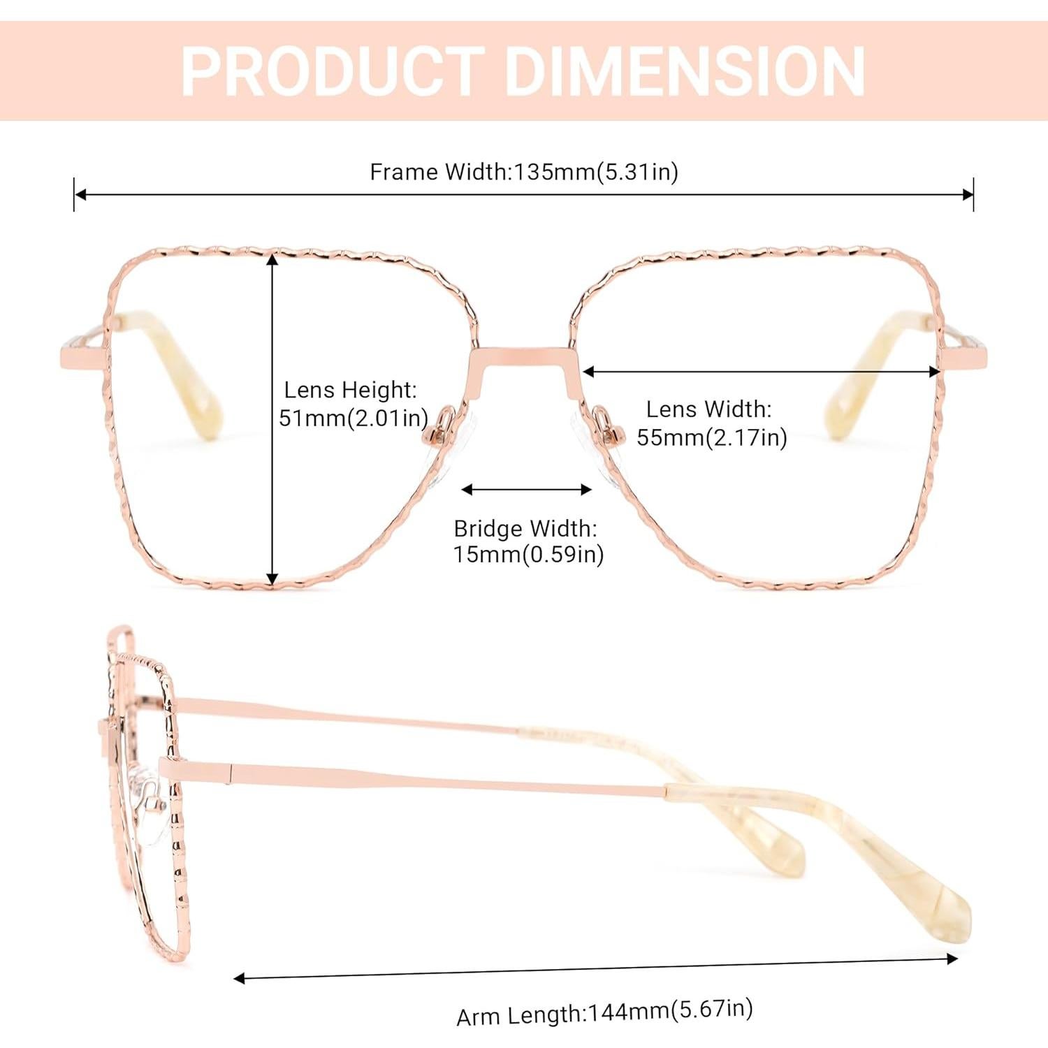 Gafas Aviador Zeelool Metal Bloqueadoras Luz Azul Oro