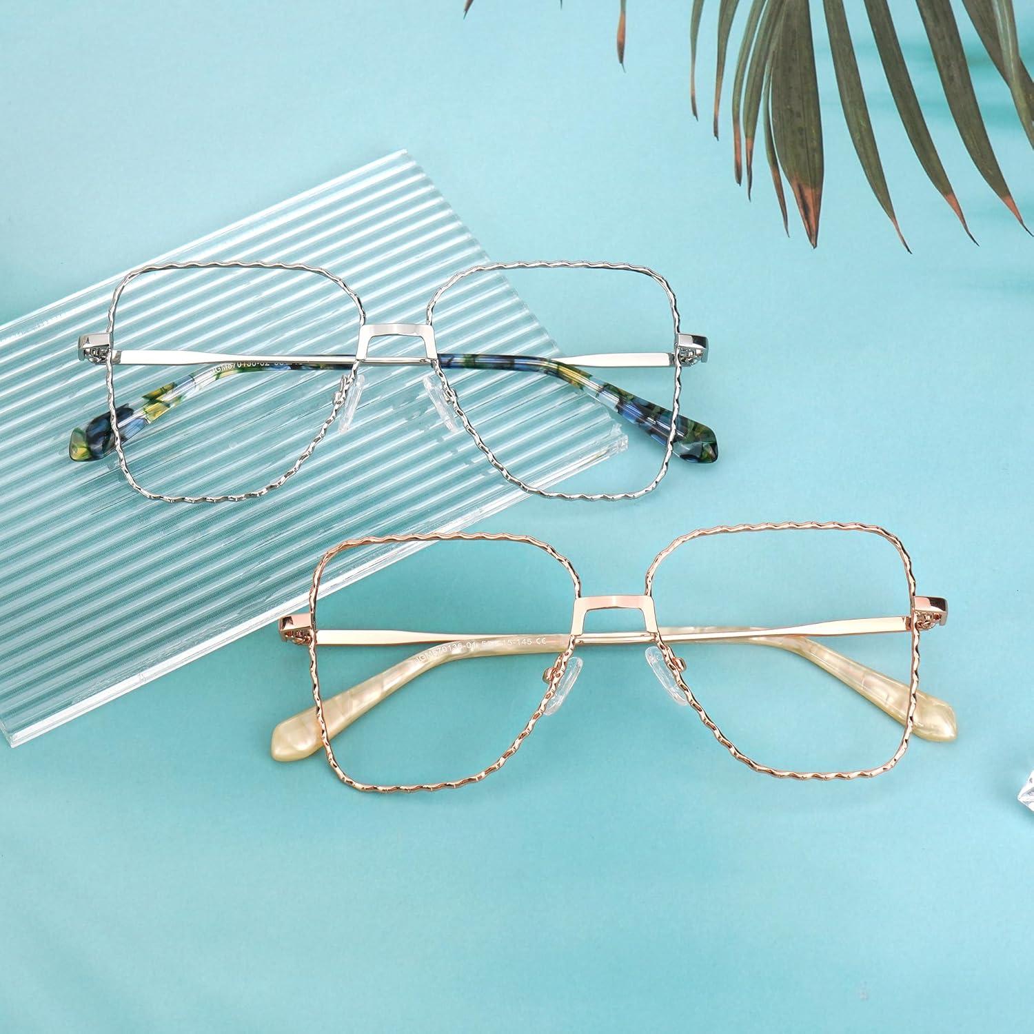 Gafas Aviador Zeelool Metal Bloqueadoras Luz Azul Oro