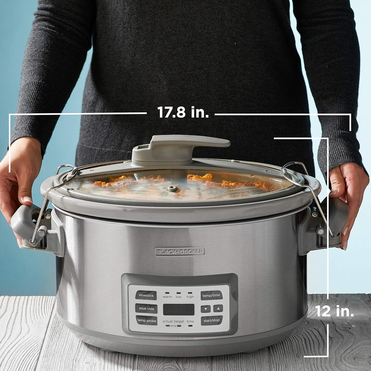 Olla Cocción Lenta BLACK+DECKER 7 Litros Digital Sous-Vide