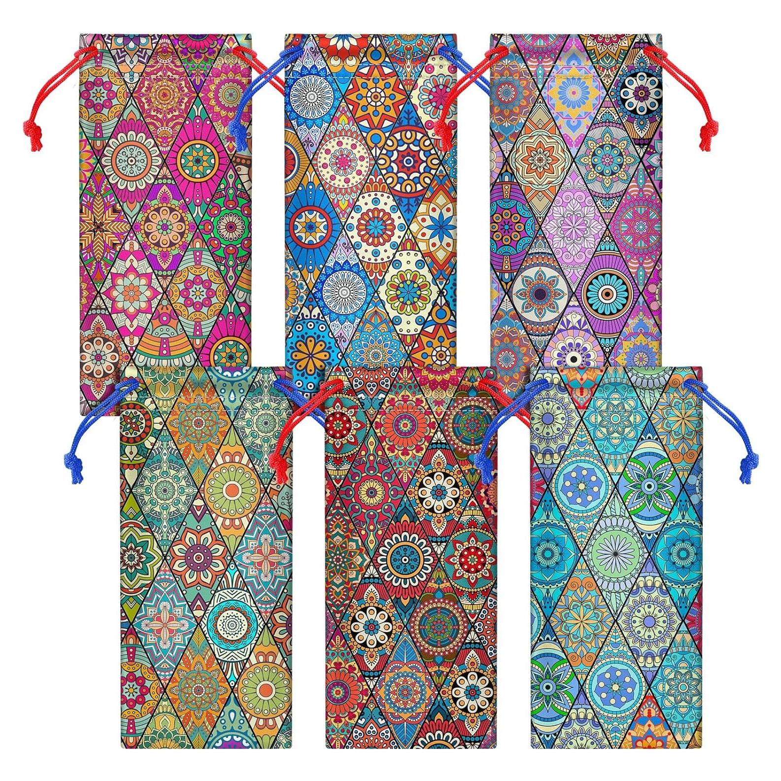 24 Fundas de Microfibra para Gafas de Sol Multicolor 18x9 cm