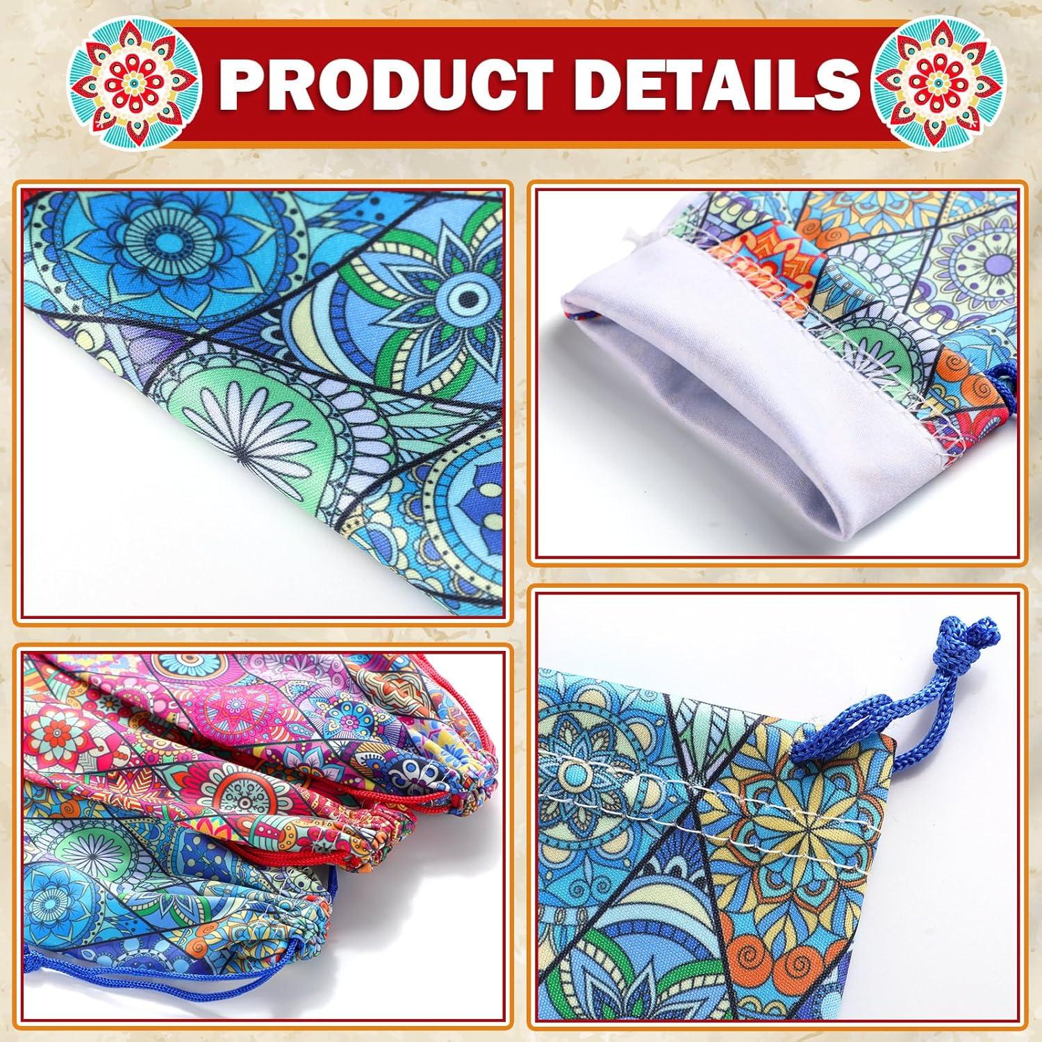 24 Fundas de Microfibra para Gafas de Sol Multicolor 18x9 cm