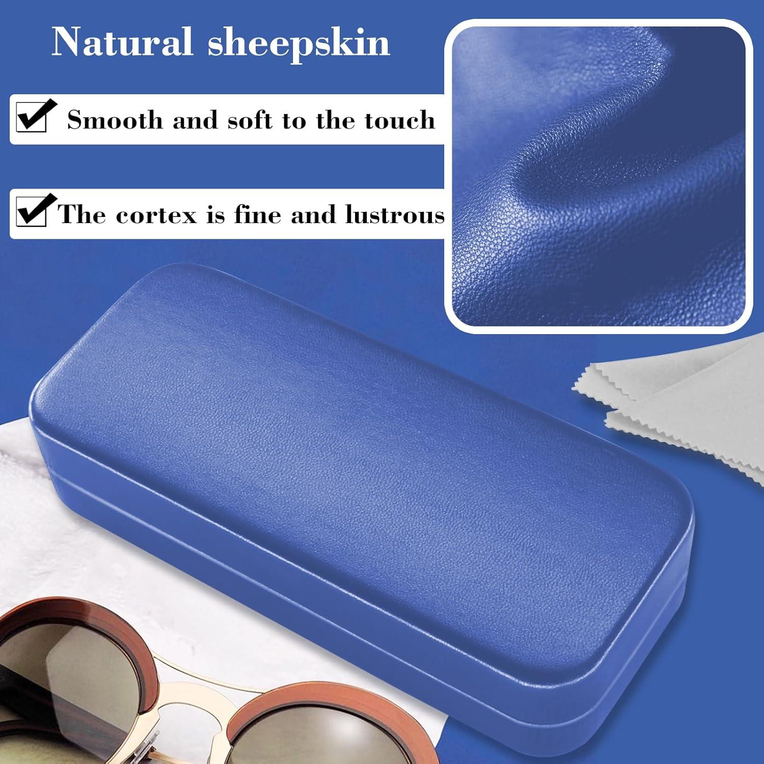 Funda de Gafas Dura PU CAYP2024-01 con Paño de Limpieza