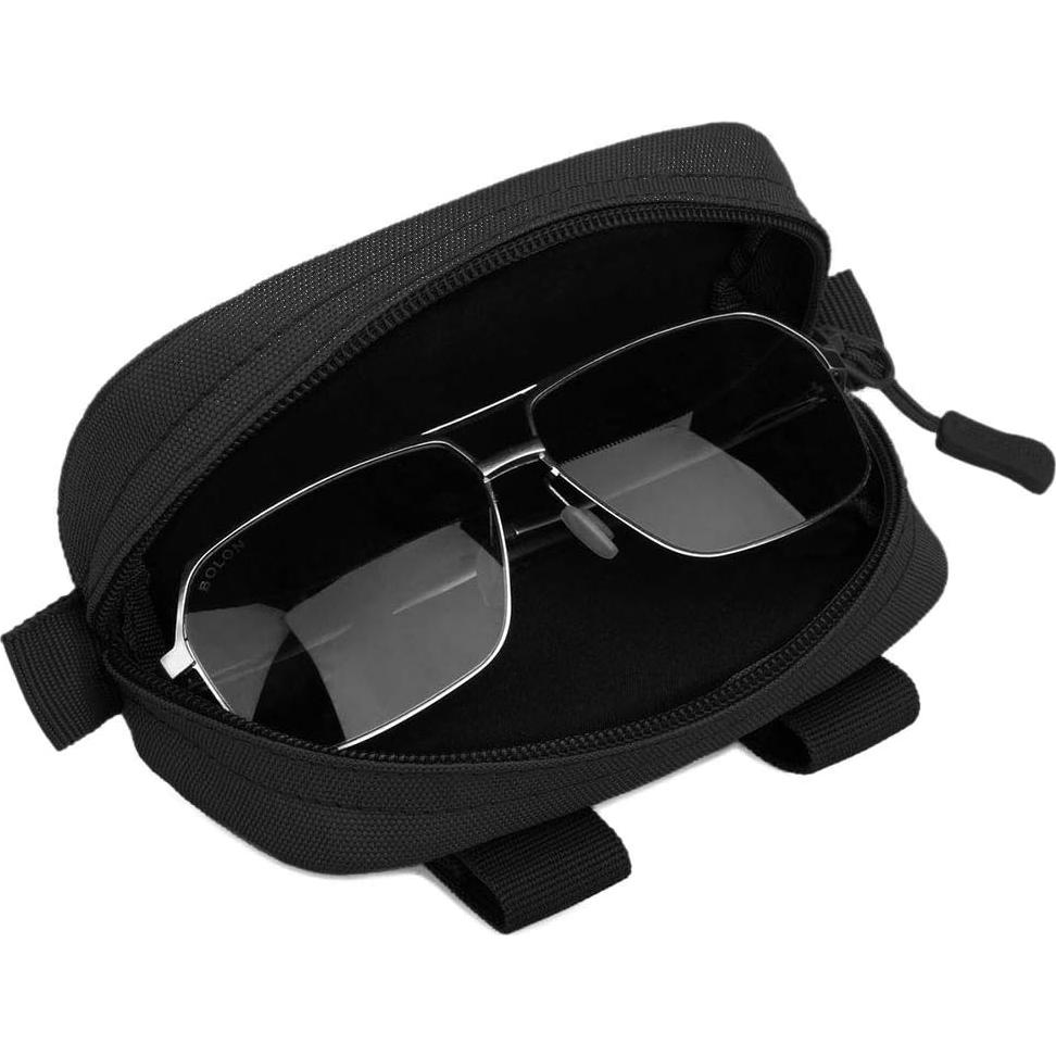 Estuche Duro Táctico para Gafas Huntvp Nylon 600D Negro